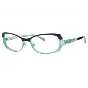 Lafont Oeillade Eyeglasses - Navy/Mint